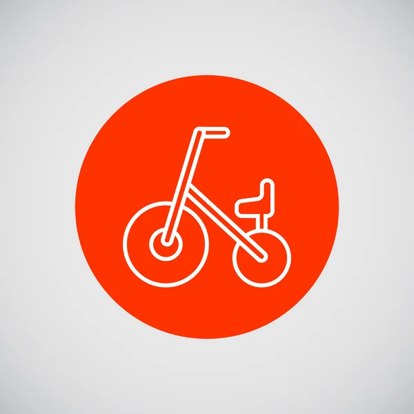 Niños bicicleta — Vector de stock