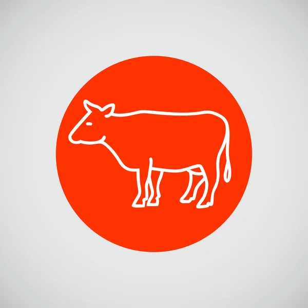 Cow icon — Stock Vector