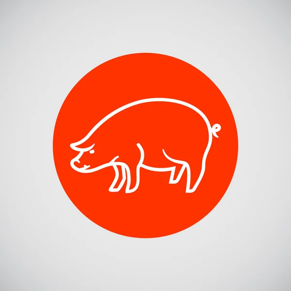 Icono de cerdo — Archivo Imágenes Vectoriales
