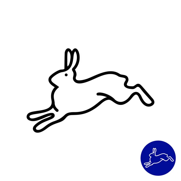 Running hare — Stock Vector