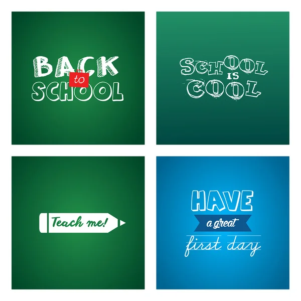 School theme backgrounds — Stock Vector