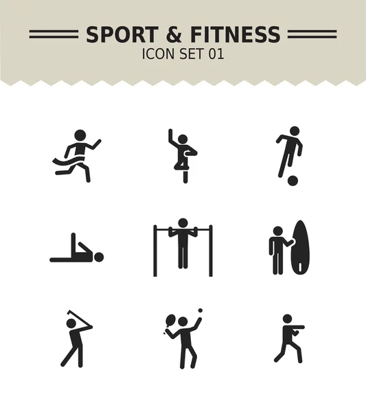 Sport and fitness — Stock Vector