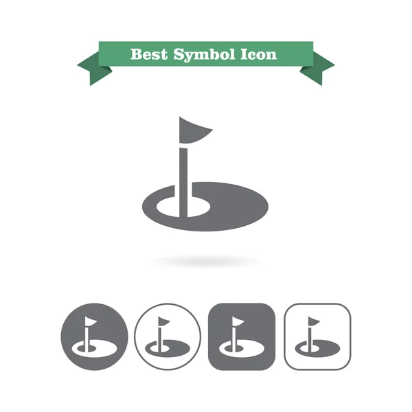 Icono de golf — Vector de stock