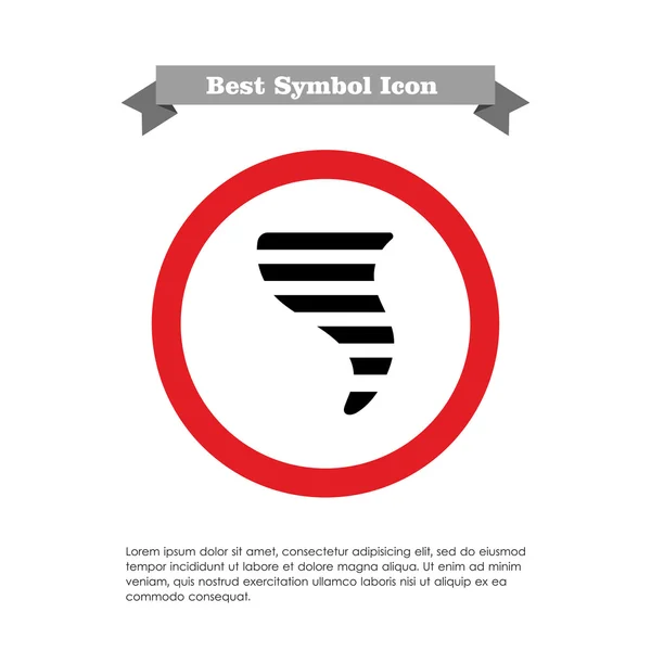 Tornado-pictogram — Stockvector