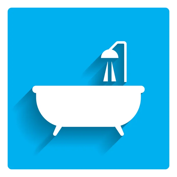Icono de baño — Vector de stock