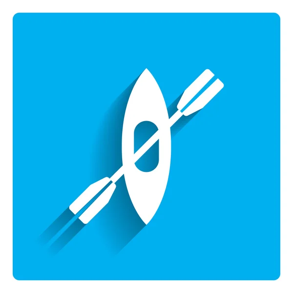 Icona del kayak — Vettoriale Stock