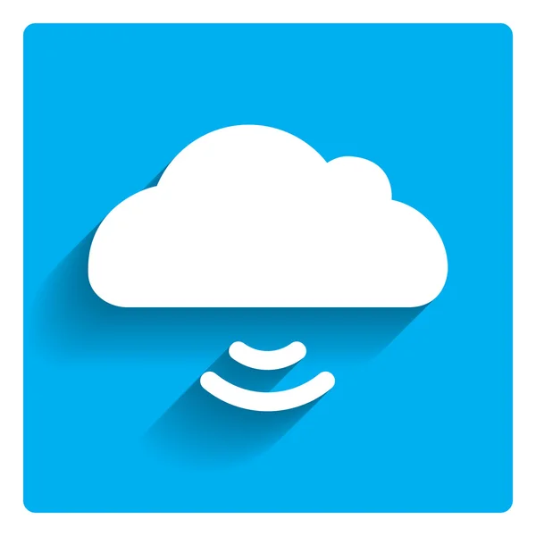Wifi-Cloud — Stockvektor