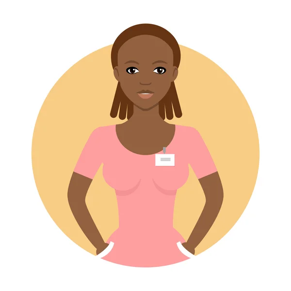 Nurse portrait icon Stock Illustration