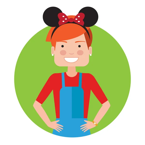 Teenage girl Stock Illustration