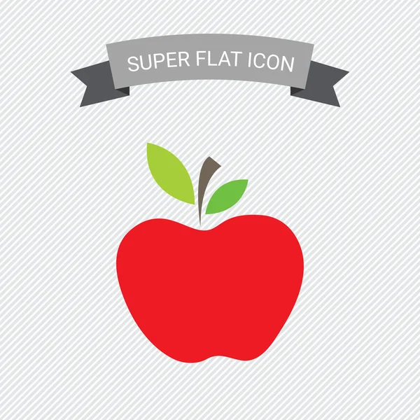 Icono de manzana — Vector de stock