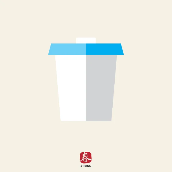 使い捨てカップ — ストックベクタ