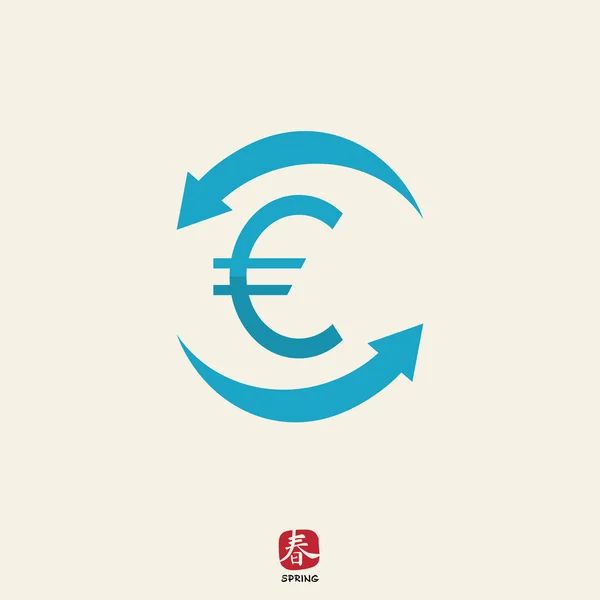 Euro cycle — Stock Vector