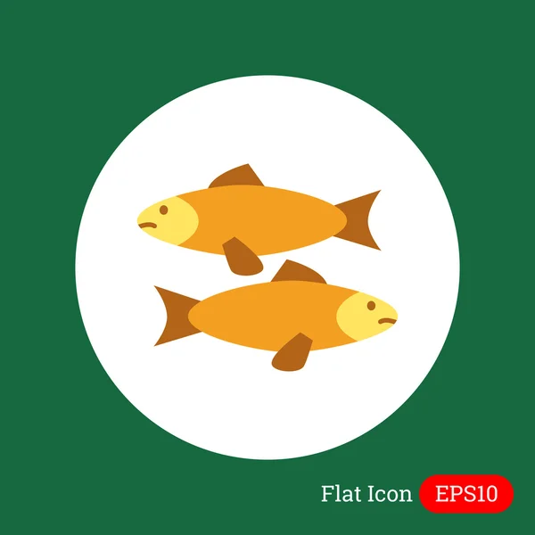 Fisch-Ikone — Stockvektor