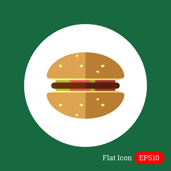 Hamburger Ikone — Stockvektor