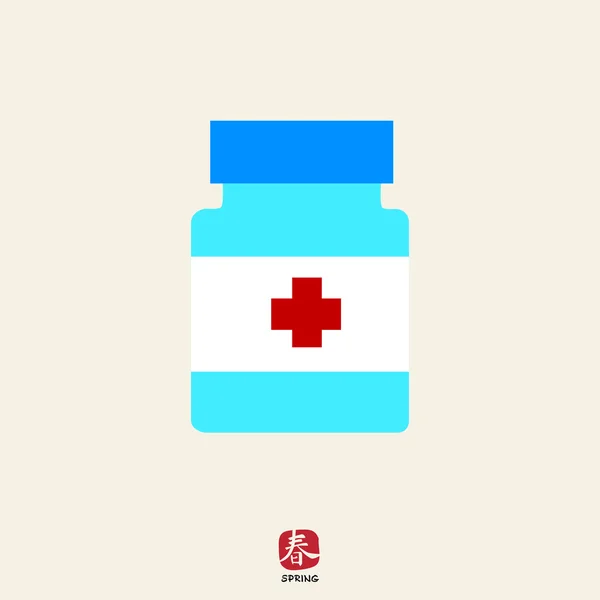 Pill bottle — Stock Vector