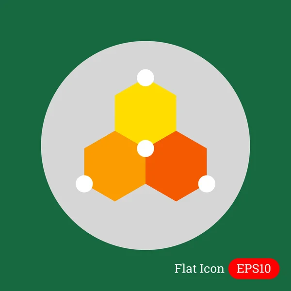 Icône structure cellulaire — Image vectorielle