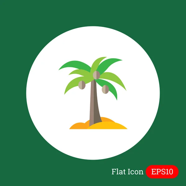 Icono de palma de coco — Archivo Imágenes Vectoriales
