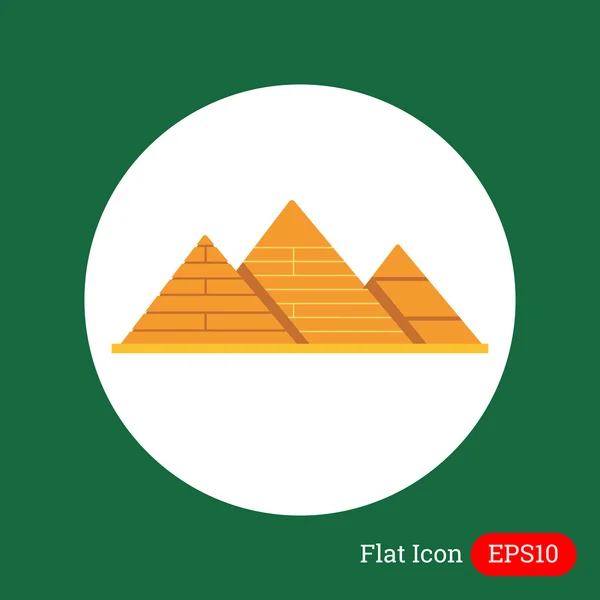 Giza pyramids icon — Stock Vector