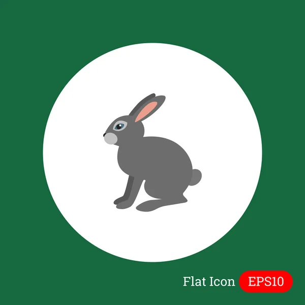 Grey hare icon — Stock Vector