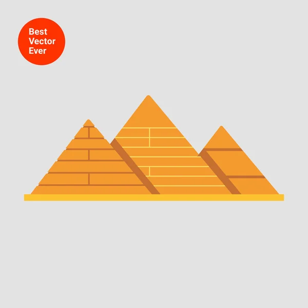 Icono de pirámides de Giza — Vector de stock