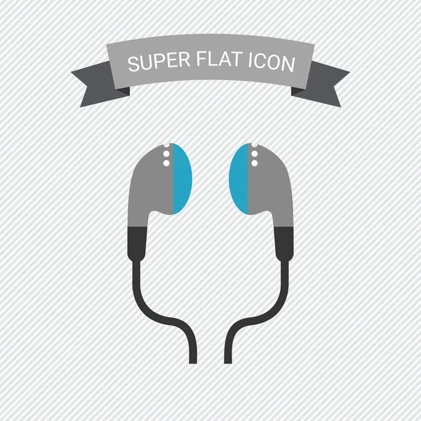 In-ear-koptelefoon — Stockvector