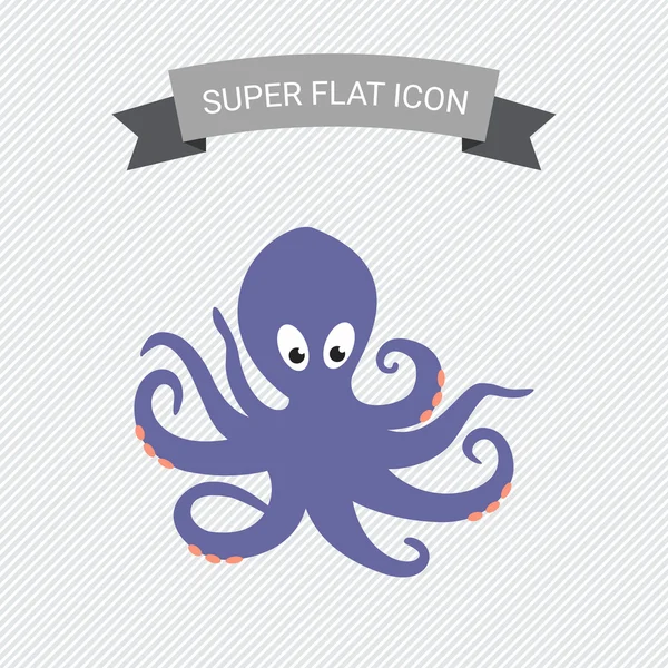 Chobotnice ikona — Stockový vektor