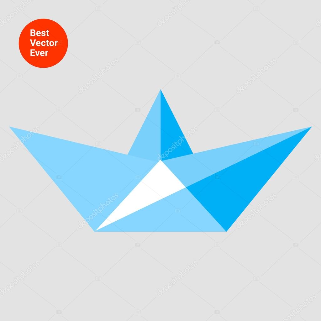 Paper ship icon