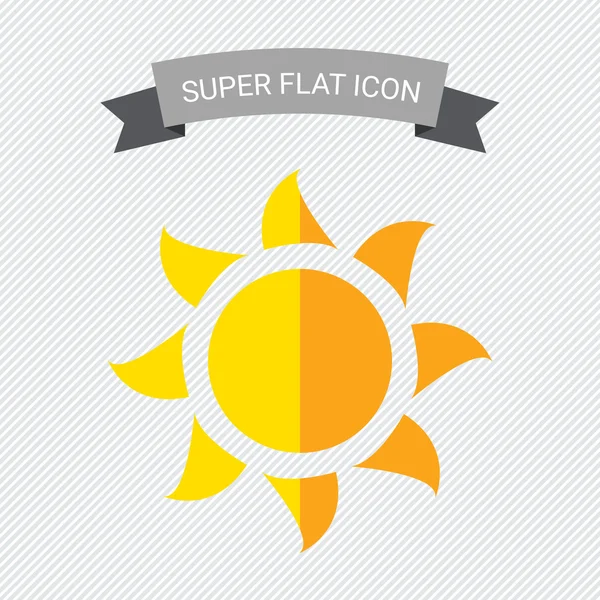 Pictogram sun — Stockvector