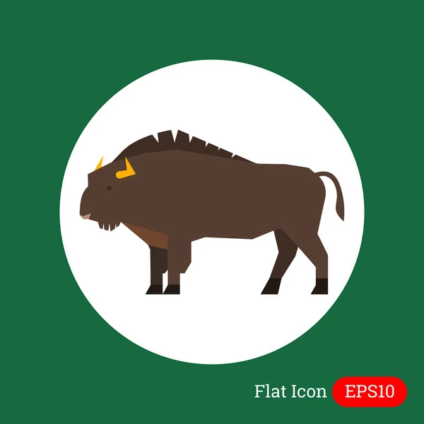 Wisent icon — Stock Vector