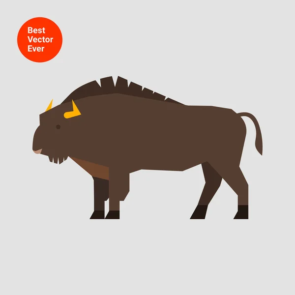 Wisent icon — Stock Vector