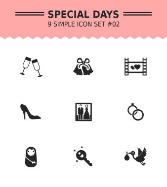 2 özel gün Icon set