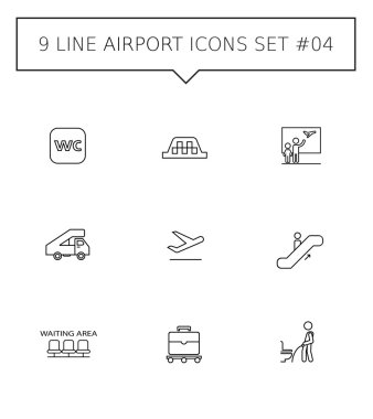 3 Havaalanı Icon set