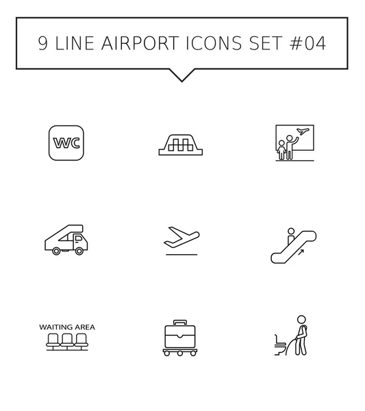 Airport icon set 3 — Stock Vector