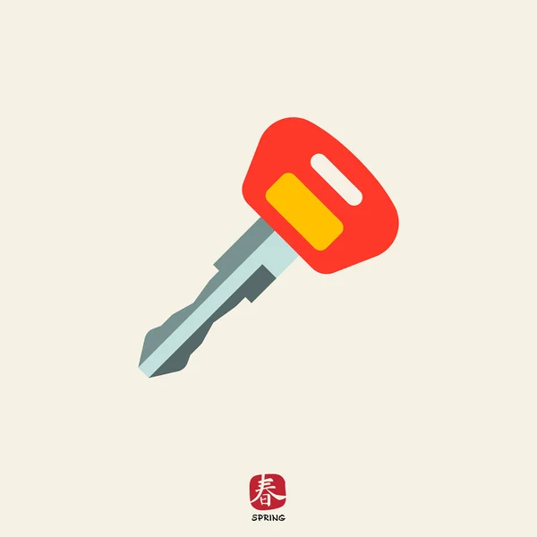 Ignition key icon — Stock Vector