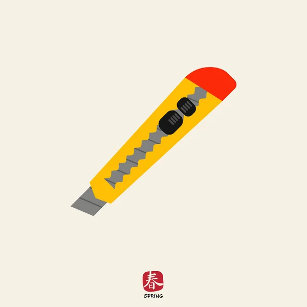 Icono de cuchillo de utilidad — Vector de stock