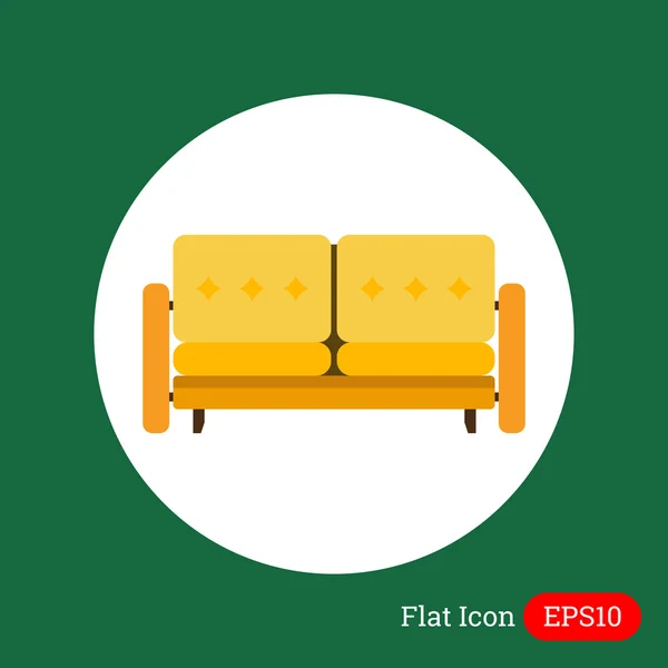 Couch-Symbol — Stockvektor