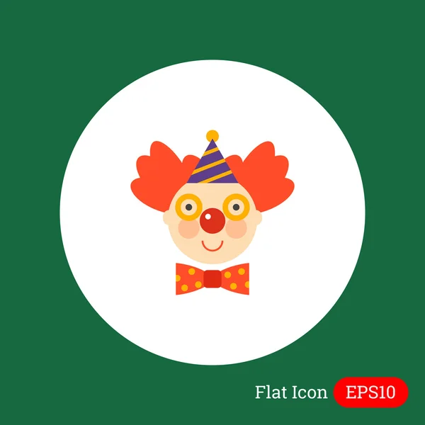 Faccia da clown — Vettoriale Stock