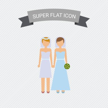 Evli gay çift simgesi