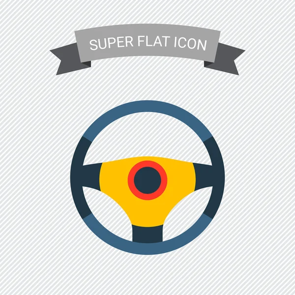 Steering wheel icon — Stock Vector