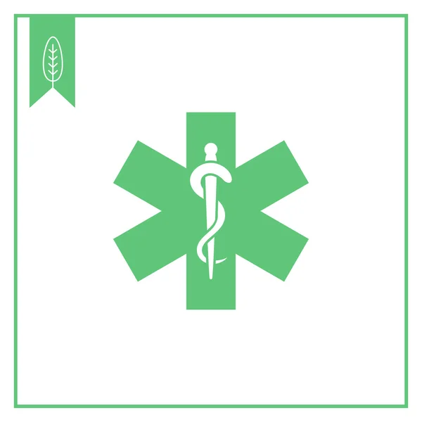 Symbole d'urgence médicale — Image vectorielle