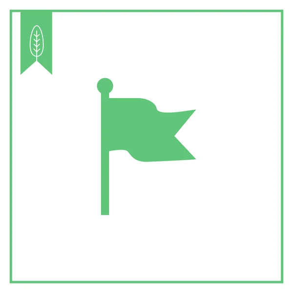 Zászló ikonra — Stock Vector