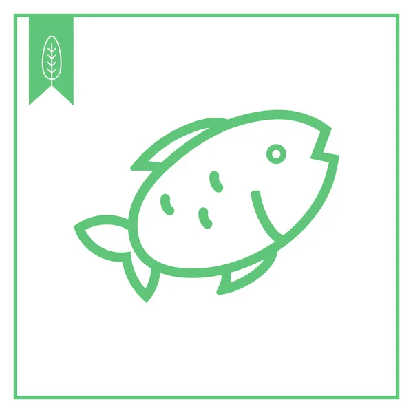 ไอคอนปลา — ภาพเวกเตอร์สต็อก
