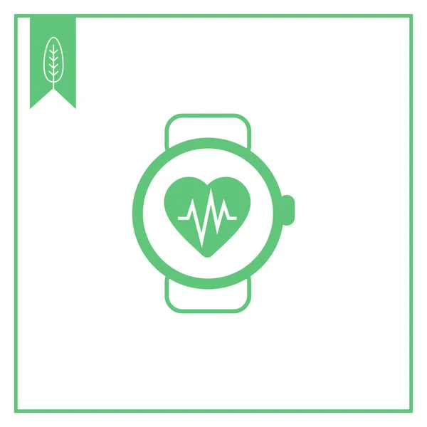 Heart Rate Monitor Watch — Stockvector