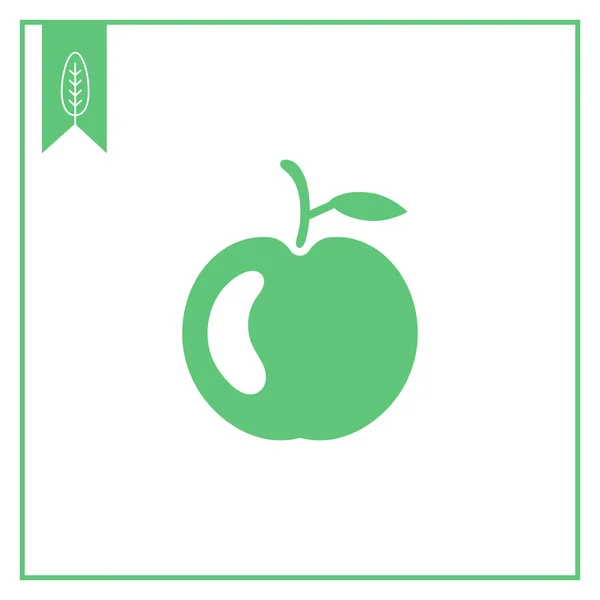 Значок яблока — стоковый вектор