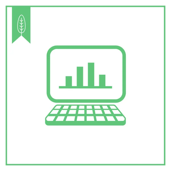 Displaying graph — Stock Vector