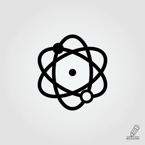 Icono de átomo — Vector de stock