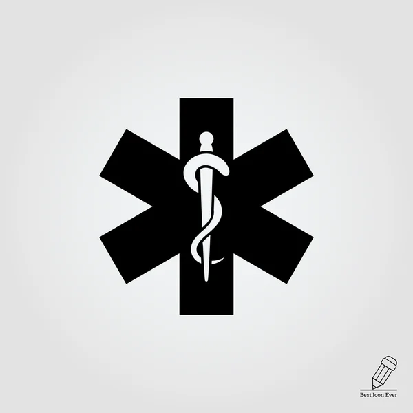 Symbole d'urgence médicale — Image vectorielle