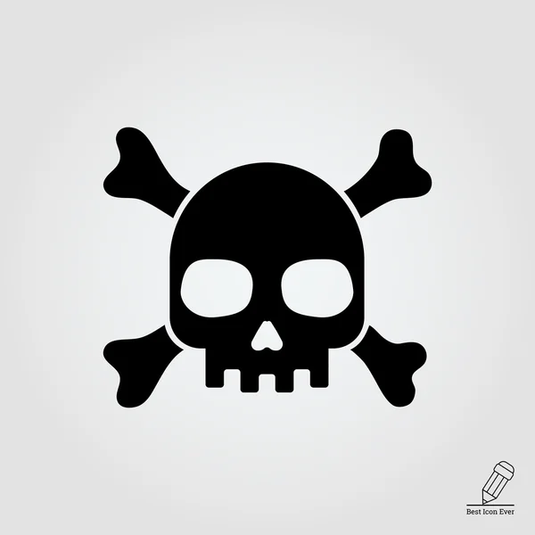 Skull and crossbones — Stock Vector