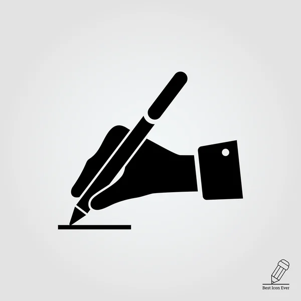 Mano de escritura — Vector de stock