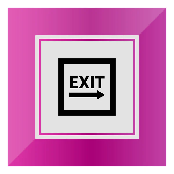 Exit to the right sign — Stock Vector